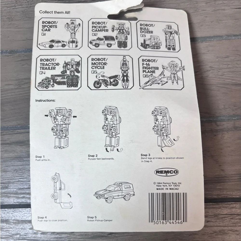 Vintage 1984 Remco Xybots Changeable Robot #2 Pickup/Camper action figure series
